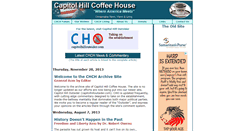 Desktop Screenshot of capitolhillcoffeehouse.com